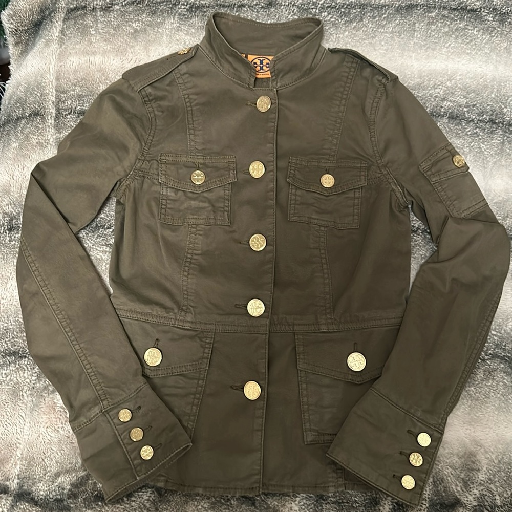 Tory Burch Military Standard Collar Jacket - Xs